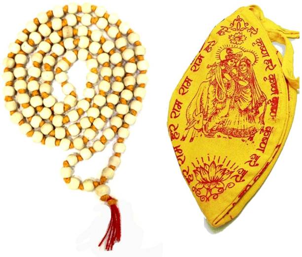 nagaana tulsi Japa Mala Original 108 Beads Pure Tulsi Jap Mala for Mantra Jaap Wood Chain