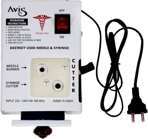 avishkar Electronic Needle & Syringe Destroyer Machine for Hospital & Laboratory Needle Burner