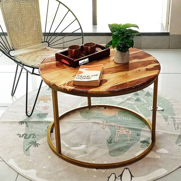 Artlivo Solid Wood Circular Nested Table Solid Wood Nesting Table