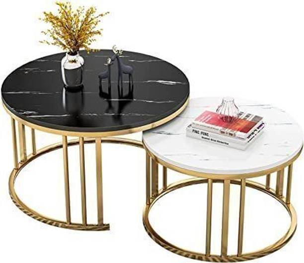 Unique Arts Shoppee Unique Arts "Metallic Marvel: Embrace Elegance with a Stunning Metal Nesting Table