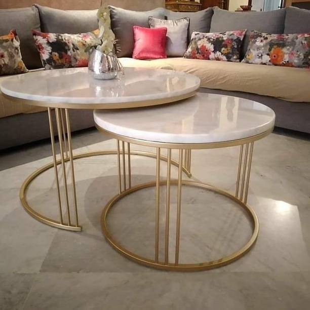 Unique Arts Shoppee Unique Art Nesting in Style: Chic and Functional Metal Tables for Modern Living" Metal Nesting Table