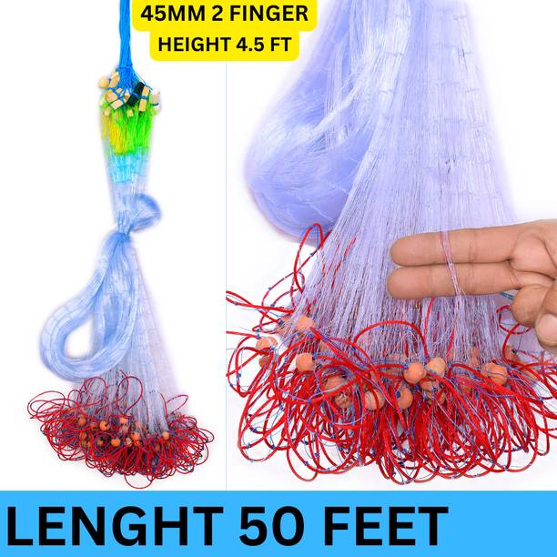 YASHNET GILLNET 2 FINGER 45MM HEIGHT 4 FEET 50 FT LENGHT Fishing Net