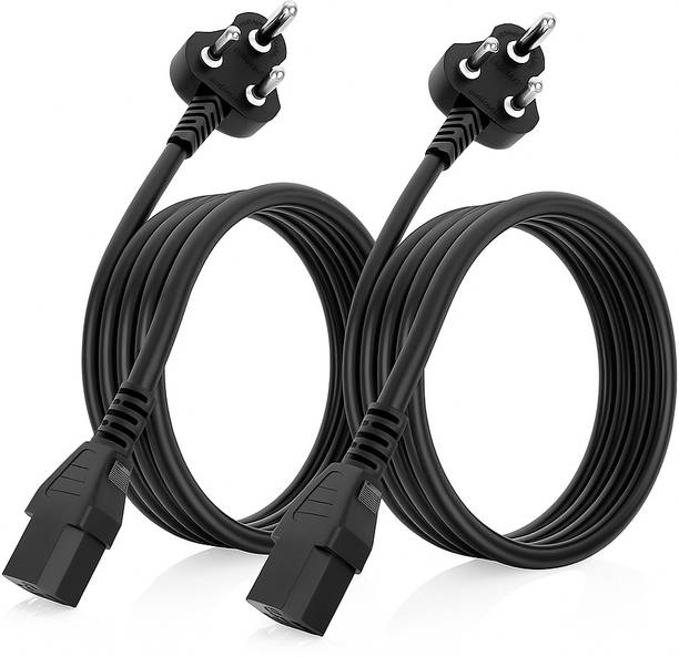 Jainendratech Power Cord 1.5 m Power Cord 1.8 m Desktop Power Cable for Computers Printers