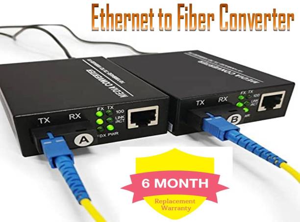 New Trensh Media Converter Single-Mode 1 Pair Ethernet To Fiber Media Converter RJ45 To SC Network Switch