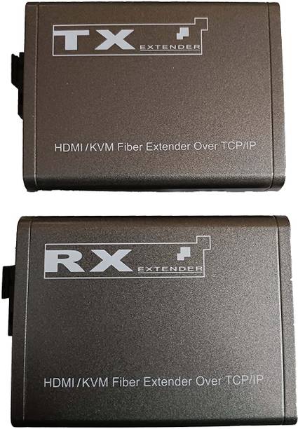 RAMEX HDMI Extender Over Singlemode SC Fiber With USB KVM (Keyboard Mouse Access) 20KM 0 Ports 1000 Mbps Unmanaged Network Switch