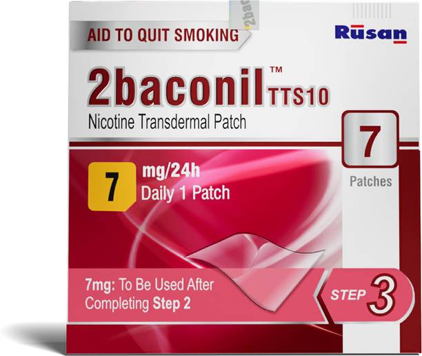 Rusan 2baconil Nicotine Transdermal Patch 7mg/24h | 7 Patches (Step 3) Nicotine Patch