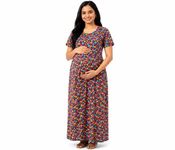 MomNest Women Maternity/Nursing Nighty