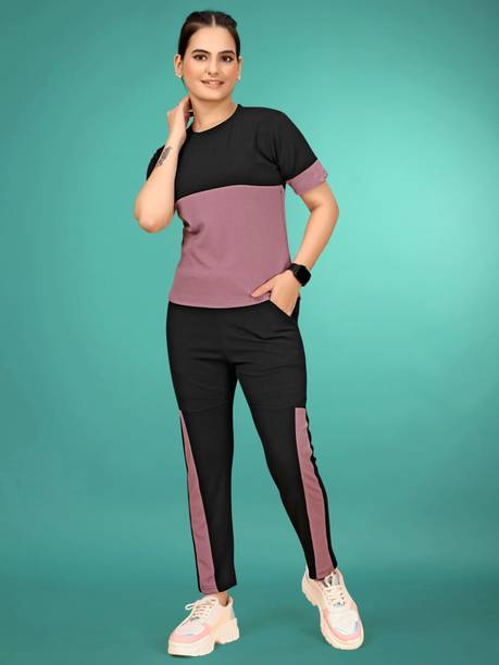 Sakarmaa Women Top & Pyjama Set Multicolor Colorblock