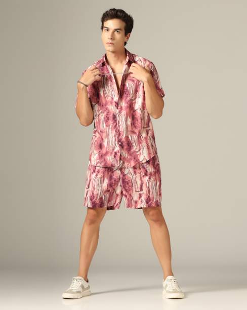 Men Co-ords Multicolor Printed
