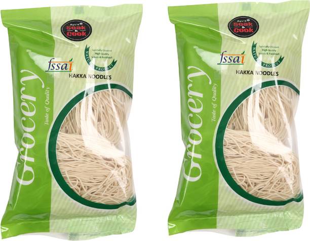 Ayus Soak & cook Premium Hakka Noodles Pack Of 2 Hakka Noodles Vegetarian