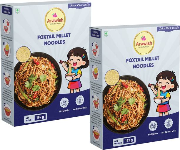 ARAWISH PACK OF 2 FOXTAIL MILLET NOODLES Hakka Noodles