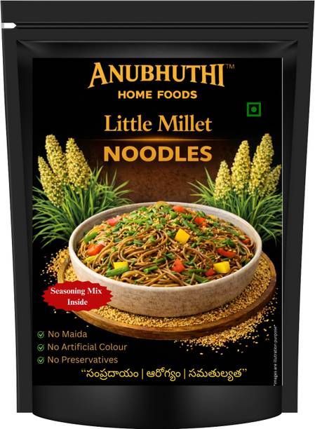 ANUBHUTHI HOME FOODS Little Millet Noodles 200g Hakka Noodles Vegetarian