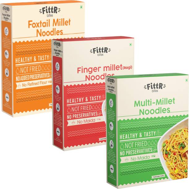 fittr Healthy NO MAIDA Millet Noodles Combo | NOT FRIED | Instant Noodles Vegetarian