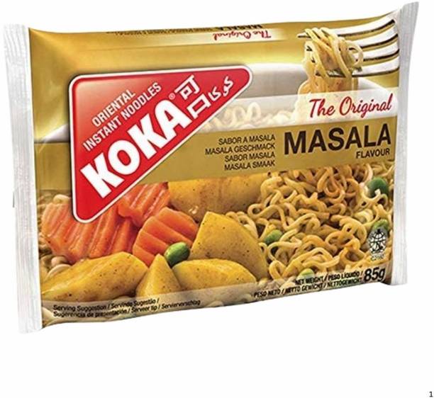 KOKA Oriental Instant Masala Flavor Noodles Pack of 5 Hakka Noodles Vegetarian