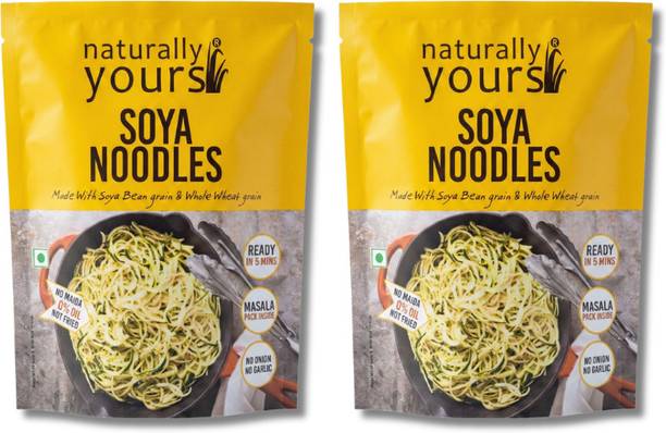 naturally yours Soya Noodles 180g (Pack of 2) Hakka Noodles