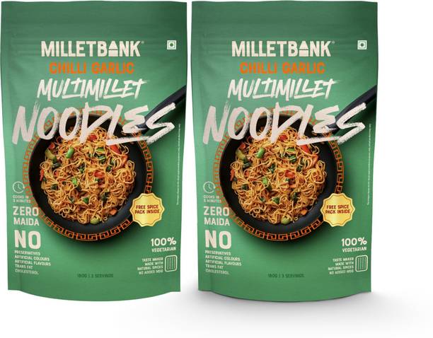 Millet Bank Multi Millet Chilli Garlic Hakka Noodles Vegetarian