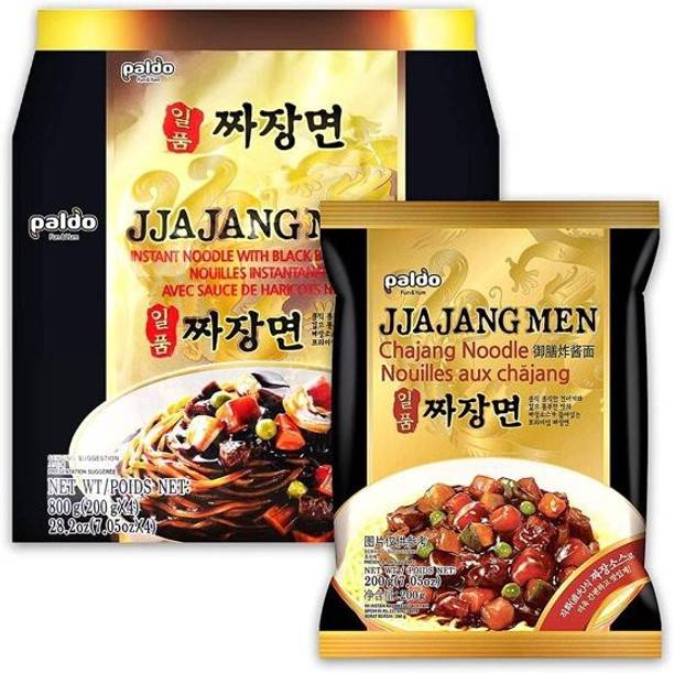 Paldo Ilpoom Jjang Noodles 200g, Each Pack of 2 Instant Noodles Vegetarian