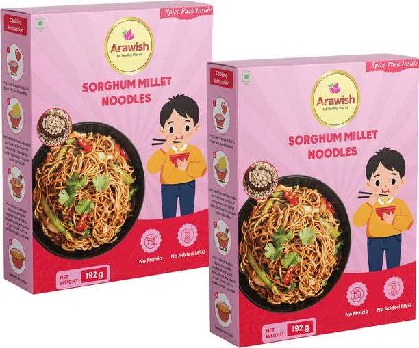ARAWISH PACK OF 2 SORGHUM MILLET NOODLES Hakka Noodles