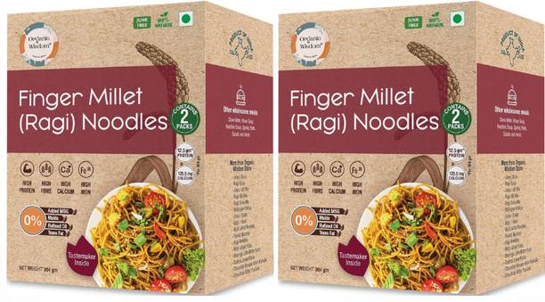 Organic Wisdom Ragi (Finger Millet) Noodles |No MSG, No Maida, No Junk | High Calcium & Fibre Instant Noodles Vegetarian