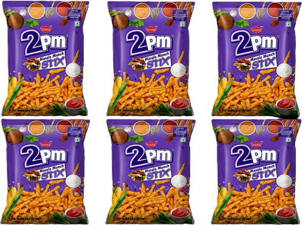 2pm Snacks Masala Munch Stix Crunchy Spiced Potato & Corn Sticks Instant Noodles