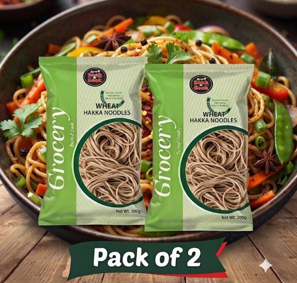 Ayus Soak & cook Wheat Flour Noodle 200g Pack of 2 Hakka Noodles
