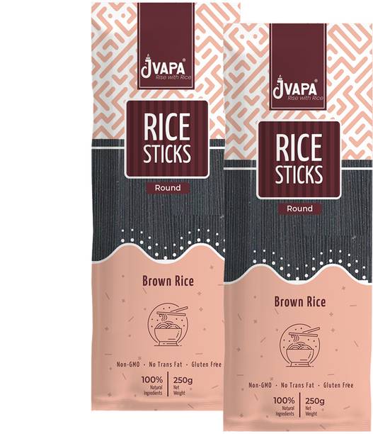 Jvapa Rice Sticks | Brown Rice | Round | 1.2 mm Rice Noodles Vegetarian
