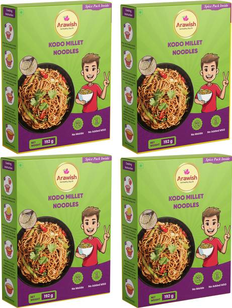ARAWISH PACK OF 4 KODO MILLET NOODLES Hakka Noodles