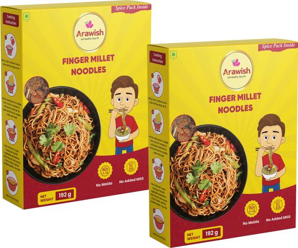 ARAWISH PACK OF 2 FINGER MILLET NOODLES Hakka Noodles
