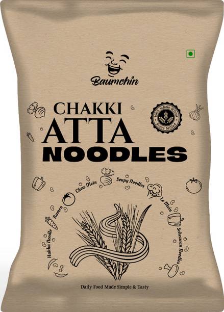Baumchin Whole Wheat Chakki Atta Noodle, Natural and Healthy Hakka Noodles