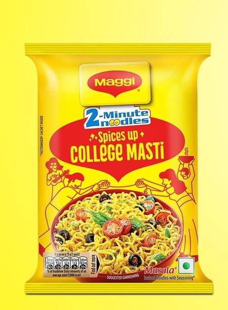 Maggi Pack of 1 Premium Quality Masala Noodles with Great Flavor Instant Noodles