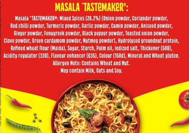 Maggi Pack of 1 Easy to Make Masala Noodles with Delicious Taste Instant Noodles