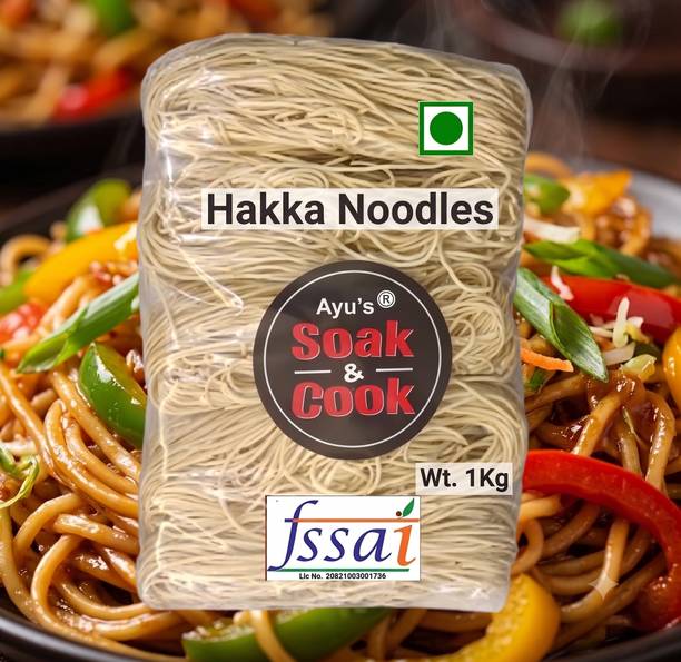 Ayus Soak & cook Hakka Noodle Not Fried, Air Dried Hakka Noodles