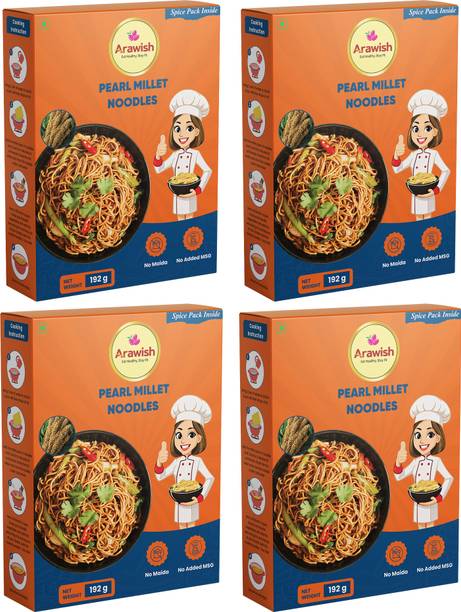 ARAWISH PACK OF 4 PEARL MILLET NOODLES Hakka Noodles