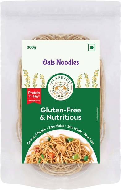 SENSEFUL Oats Noodles - Zero Maida, Gluten-Free, Nutritious & Preservative Free Hakka Noodles Vegetarian