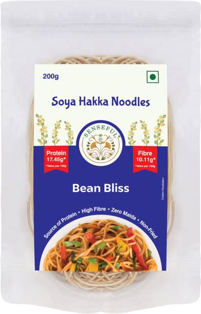 SENSEFUL Soya Hakka Noodles - High Fibre, Rich in Protein, Zero Maida & Non-Fried Hakka Noodles