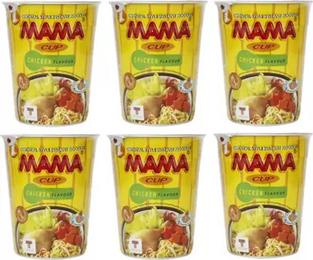MAMA Instant Cup Noodles Chicken - Pack of 6 Cup Noodles