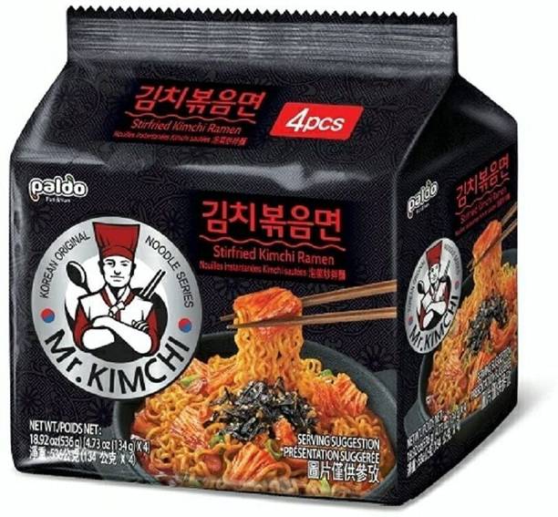 Paldo Fun & Yum Stirfried Kimchi Ramen Instant Noodles Vegetarian