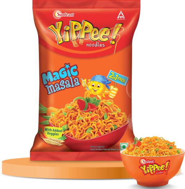 Sunfeast YiPPee! Magic Masala with Added Veggies-The Better Instant Noodles Vegetarian 136 g