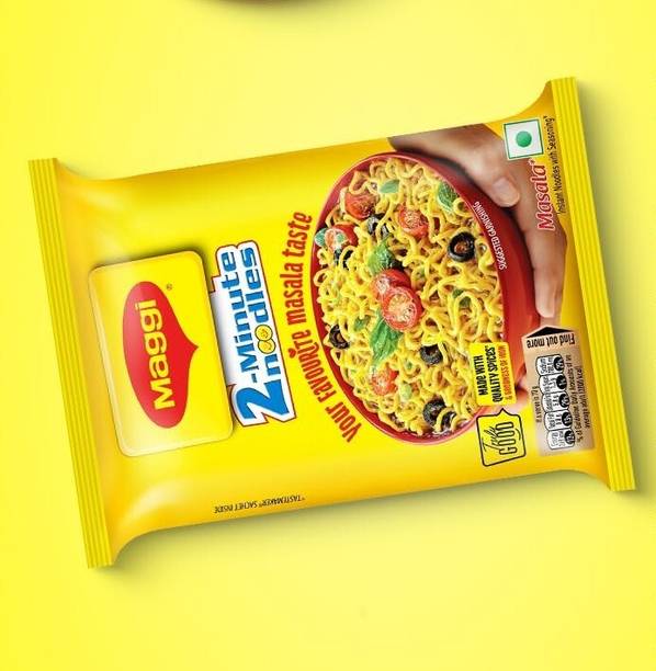 Maggi Pack of 18 Delicious Masala Noodles Perfect for Breakfast Lunch or Dinner Instant Noodles