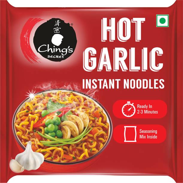 Ching's Secret Hot Garlic Flavour, Desi Chinese Flavour Instant Noodles Vegetarian