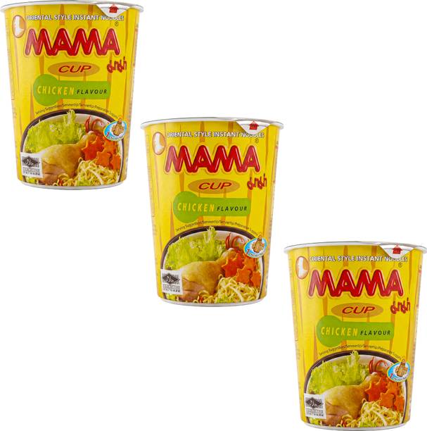 MAMA Cup Noodles Chicken , Pack of 3 Cup Noodles