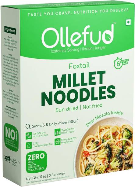 ollefud Foxtail Millet Noodles Hakka Noodles Vegetarian