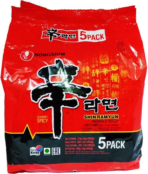Nongshim Shin ramyun masala noodles _5 Instant Noodles