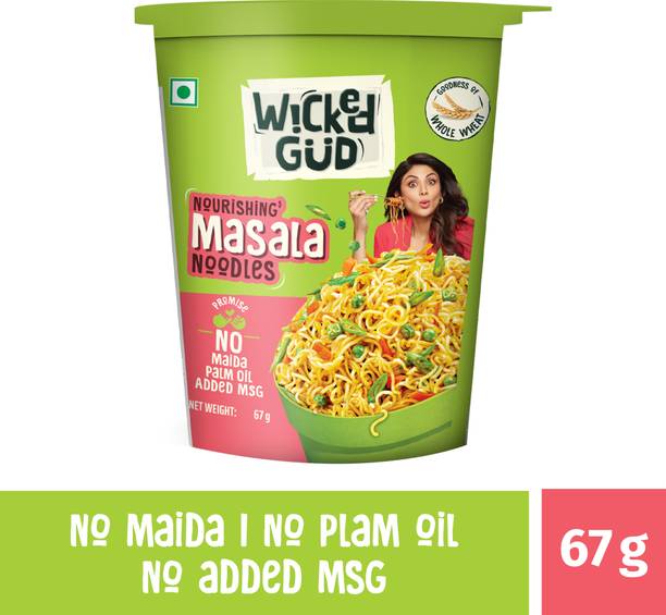 WickedGud Nourishing Masala cup noodles Cup Noodles Vegetarian