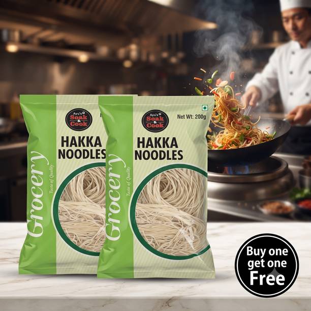 Ayus Soak & cook RefinedFlourNoodleBuy200gGet200g Hakka Noodles