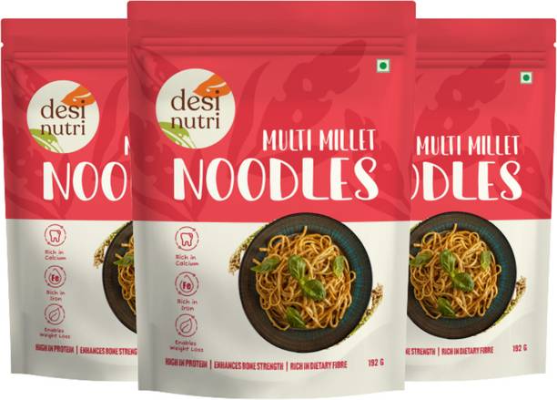 DesiNutri Multi Millet Noodles | Ready to Eat Noodles | Rich in Iron & Calcium Instant Noodles Vegetarian