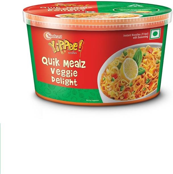 Sunfeast YiPPee! Quik Mealz Veggie Delight Instant Noodles Vegetarian