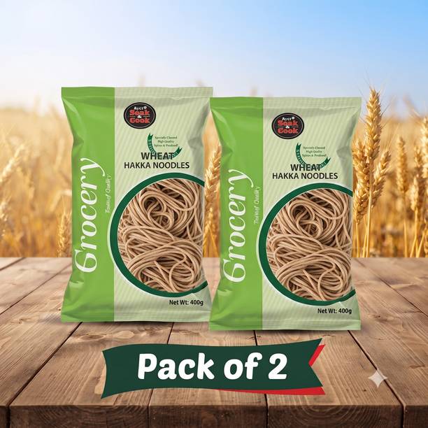 Ayus Soak & cook Wheat Flour Noodle 400g Pack of 2 Hakka Noodles