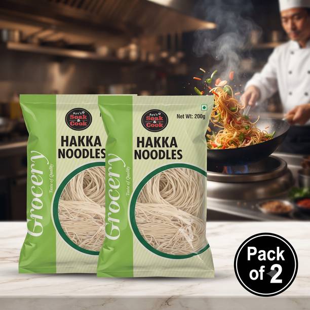 Ayus Soak & cook RefinedFlourNoodle200gP2 Hakka Noodles