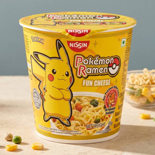 Nissin Pokemon Ramen Fun Cheese Flavoured Instant Cup Noodles